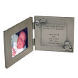 New Baby "All Aboard Baby Train" Personalized Silver Photo Frame G11951